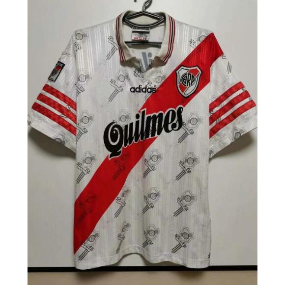 1996-97 River Plate Retro Home Kit Soccer Jersey